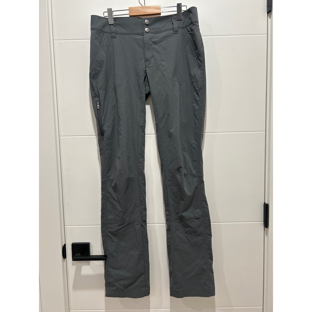 Columbia Saturday Trail Pants Womens 4 Regular Gray Hiking Roll Up Convertible